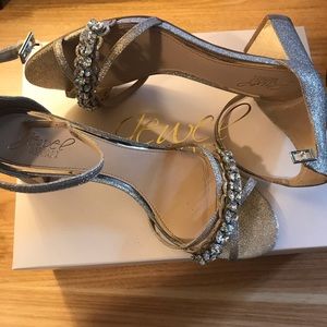 Badgley mischka bridal shoes size 9.5